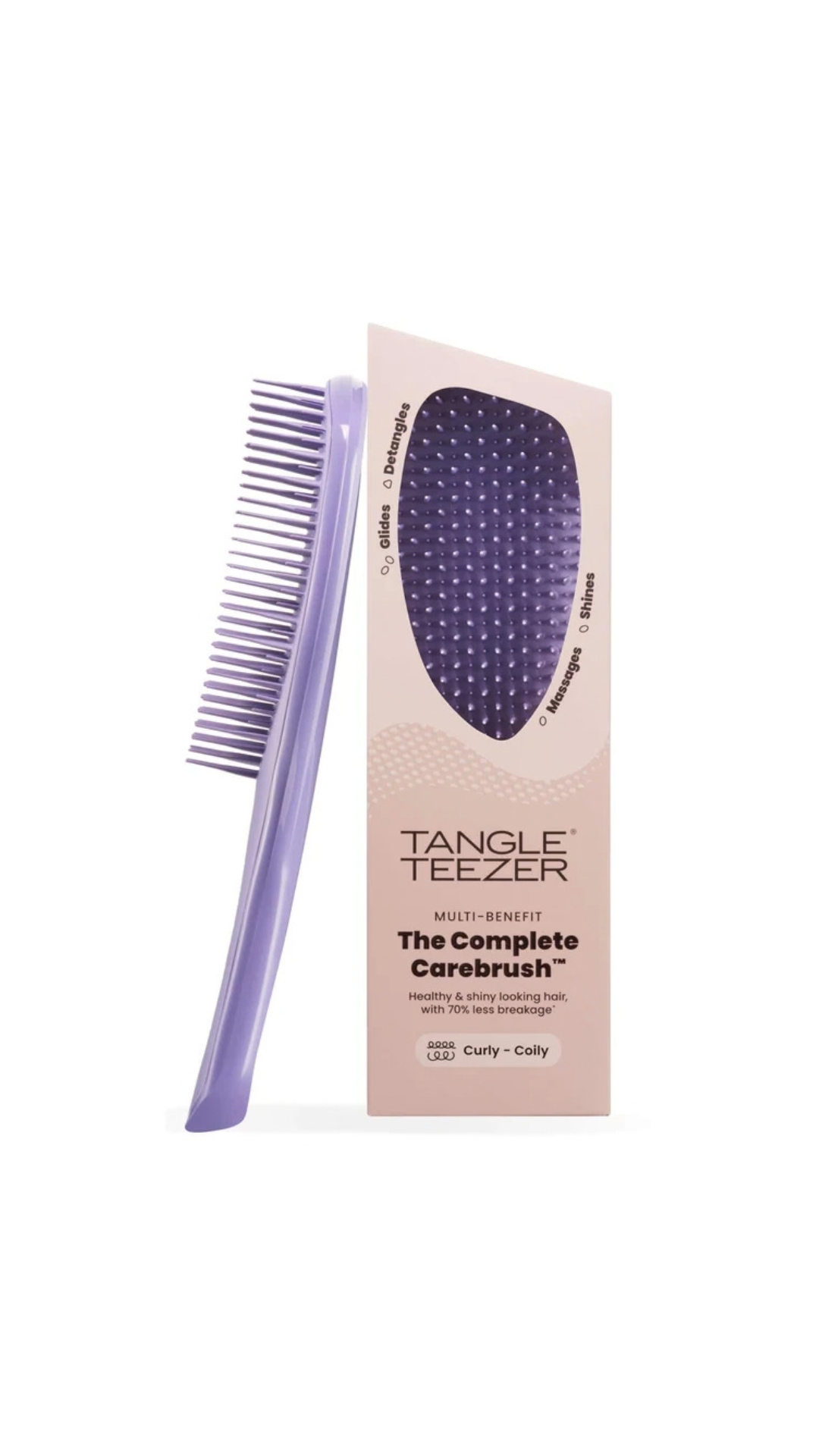 Щітка для волосся The Complete Carebrush Curly to Coily Velvet Purple, Tangle Teezer