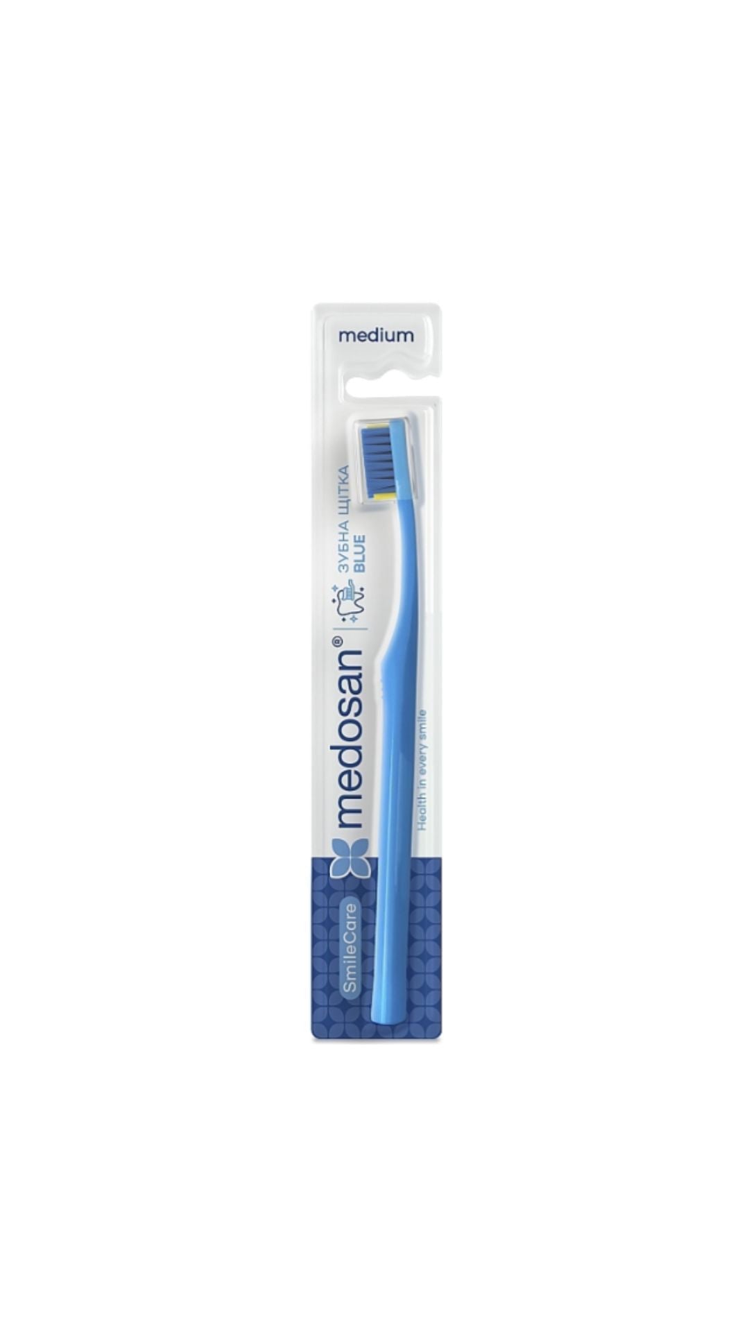 Зубна щітка SmileCare Medium Blue, Medosan