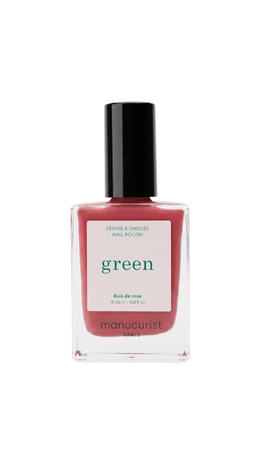 Лак для нігтів з деревно-рожевим відтінком Green Bois de Rose 15ml, Manucurist
