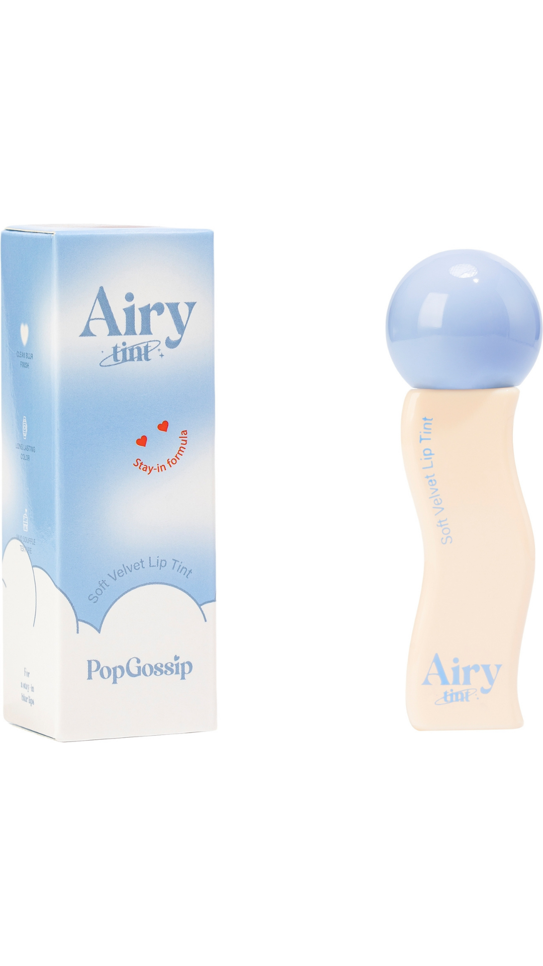 Помада-тінт для губ з вельветовим фінішем Airy Soft Velvet Lip Tint 4 ml, Pop Gossip