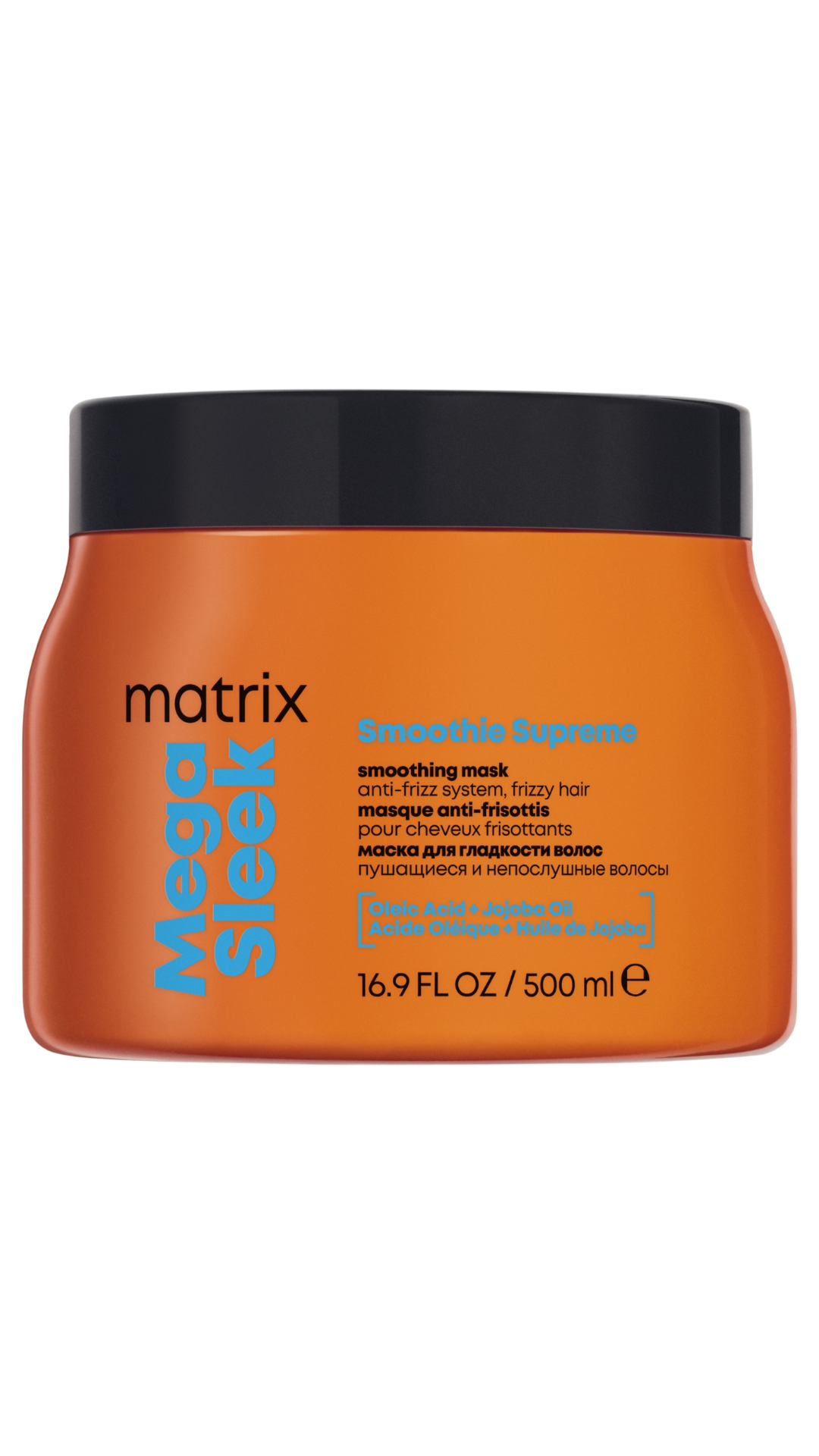 Маска для гладкості неслухняного волосся 500 ml Mega Sleek Smoothie Supreme Mask, Matrix