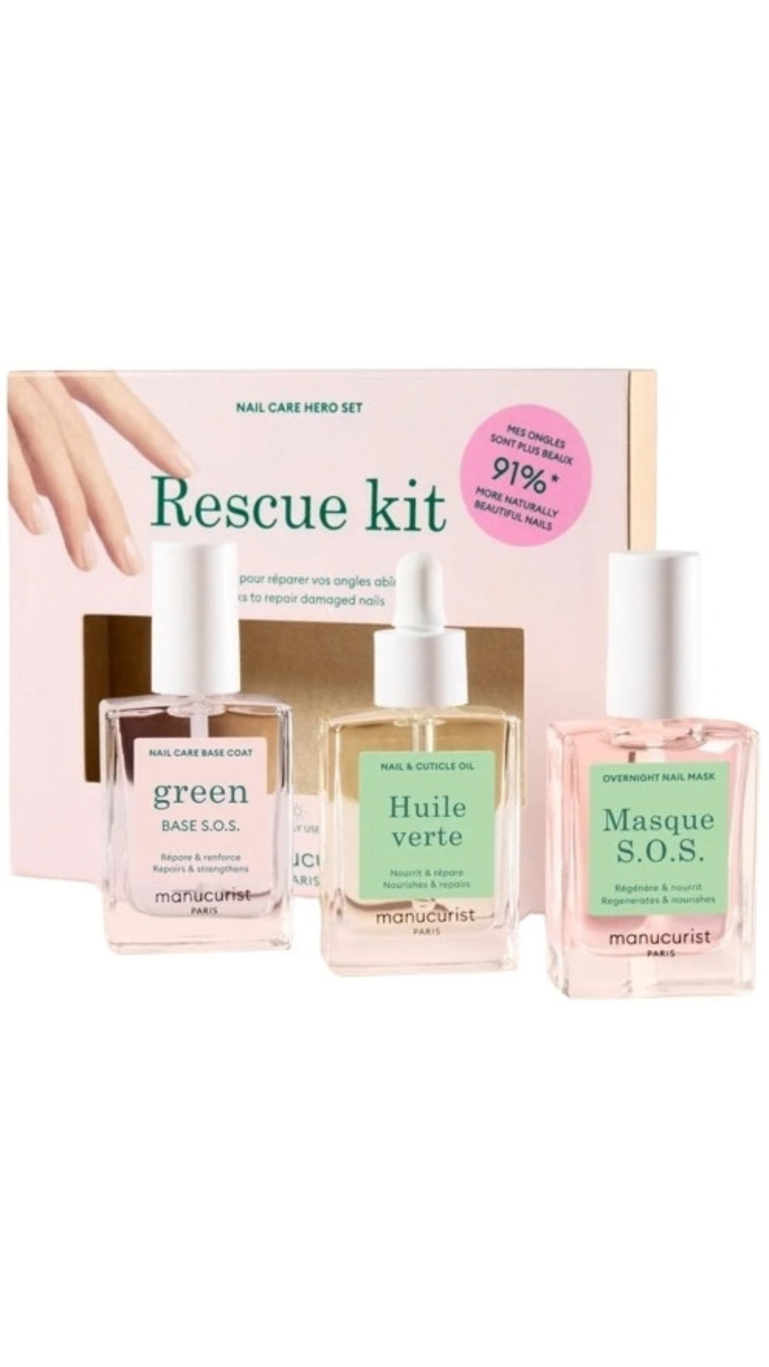 Набір для догляду за пошкодженими нігтями Rescue Kit, Manucurist