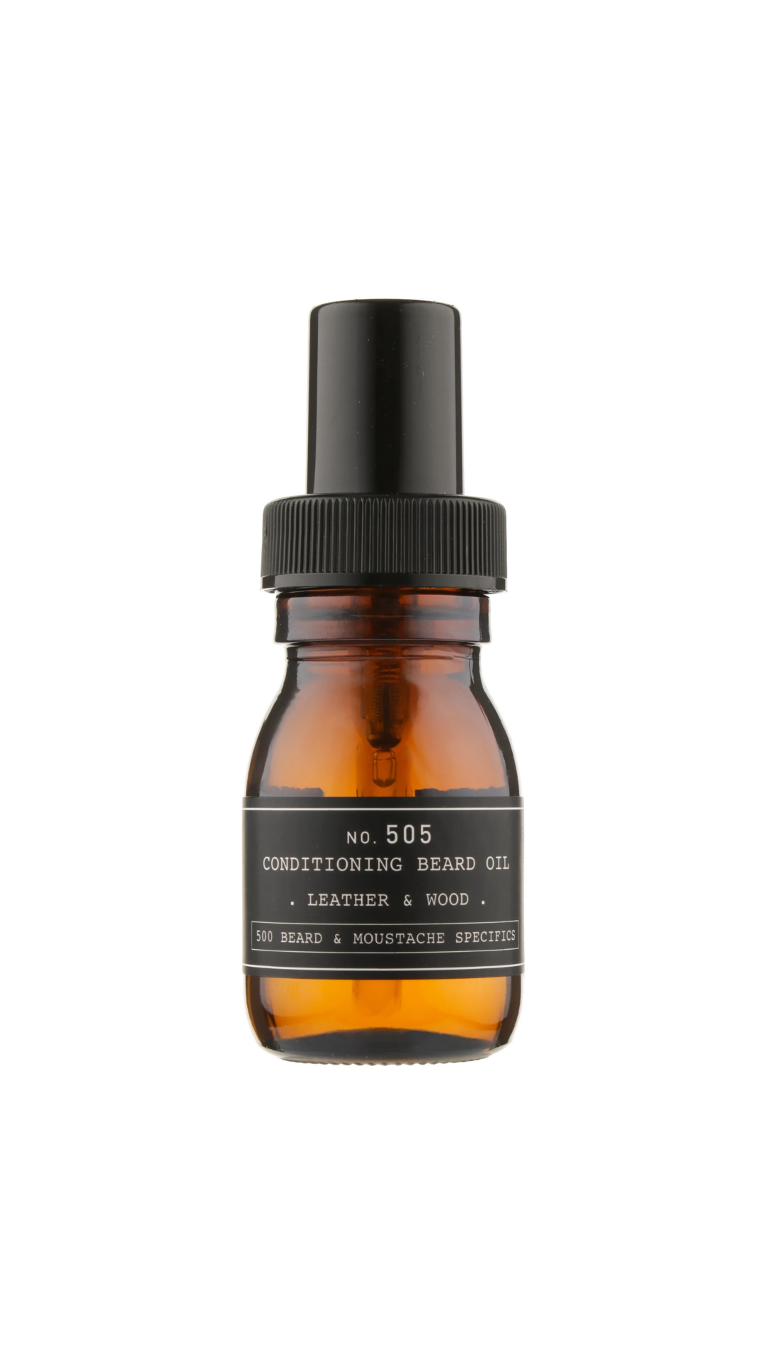 Олія для бороди "Аромат шкіри й дерева" Beard&Moustache Specifics 505 Beard Oil Leather & Wood 30ml, Depot