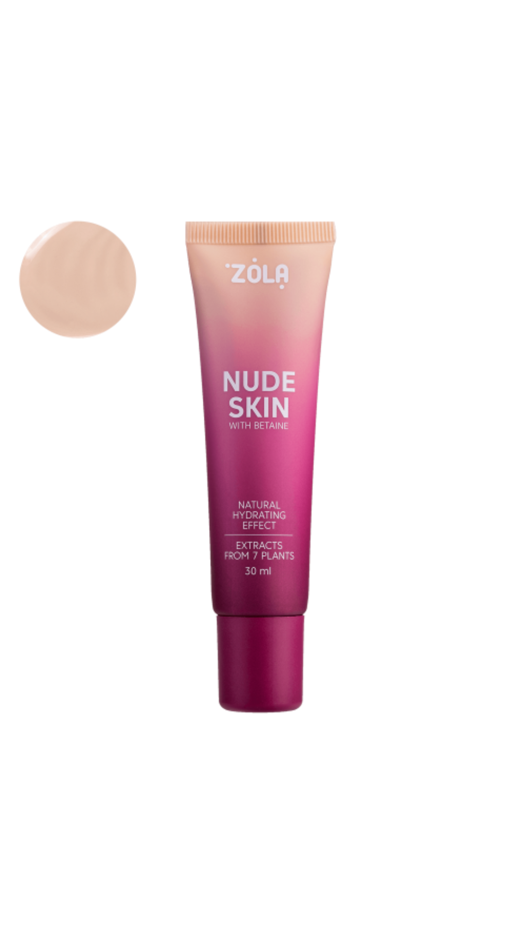 Основа тональна NUDE SKIN 01 LIGHT, ZOLA