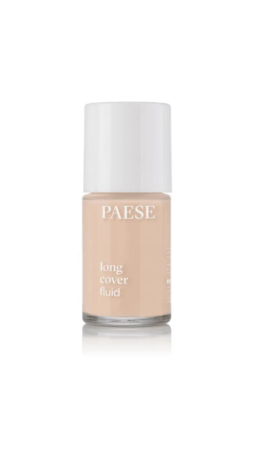 Тональний крем Флюїд вирівнюючий для сухої шкіри Long Cover Fluid 30ml (01) light beige, Paese