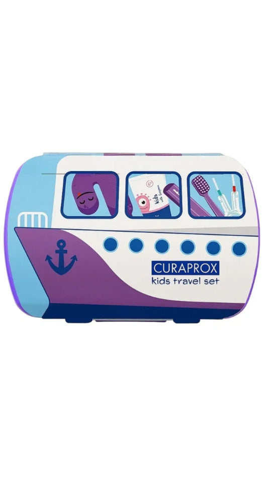 Дитячий дорожній набір, фіолетовий Kids Travel Set, Curaprox