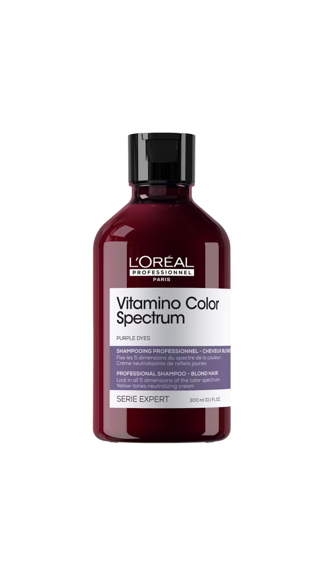 Професійний шампунь Serie Expert Vitamino Color Spectrum для нейтралізації жовтих напівтонів світлого фарбованого волосся 300ml, L'Oreal Professionnel