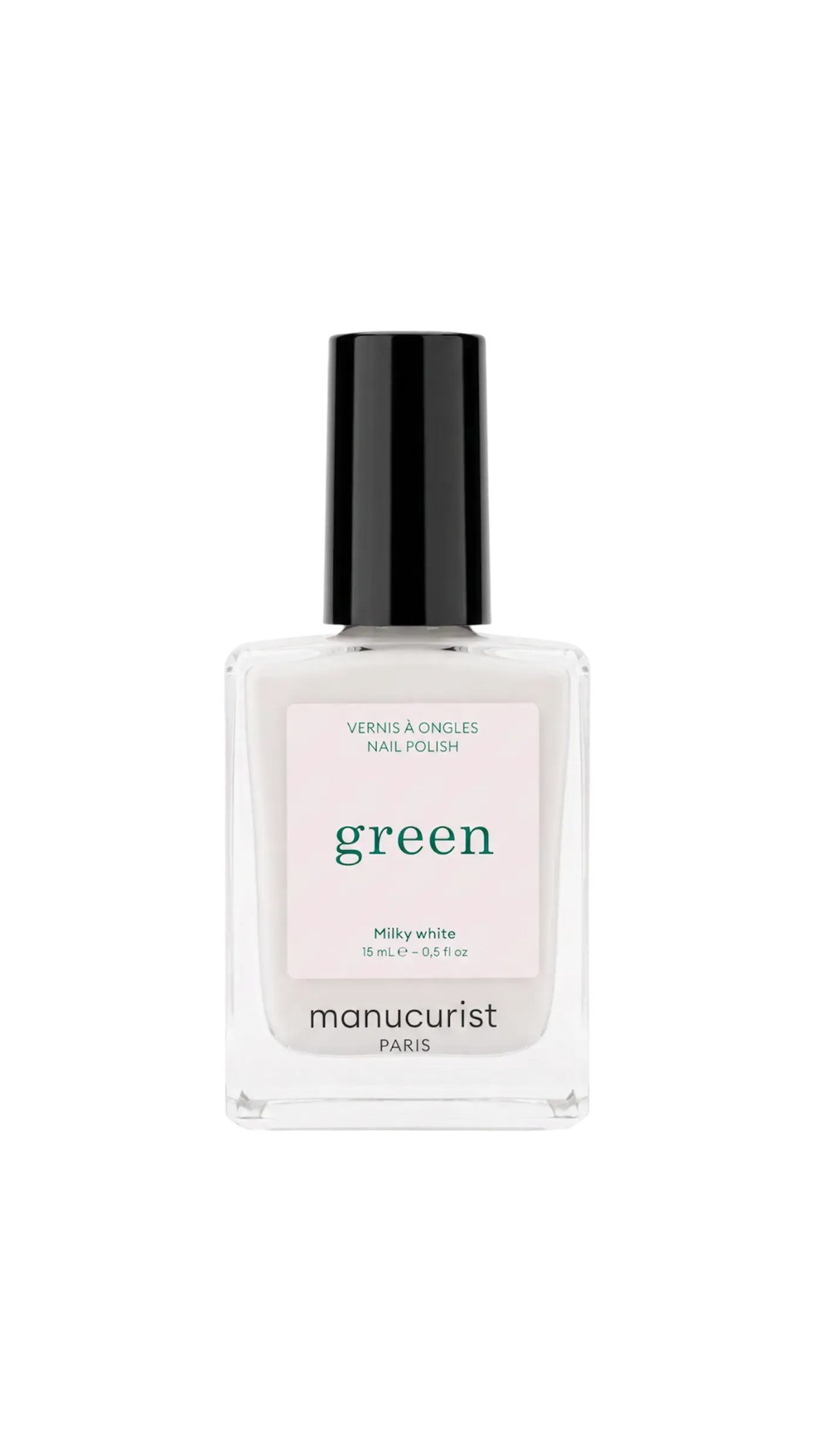 Лак для нігтів з молочним відтінком Green Milky White 15ml, Manucurist