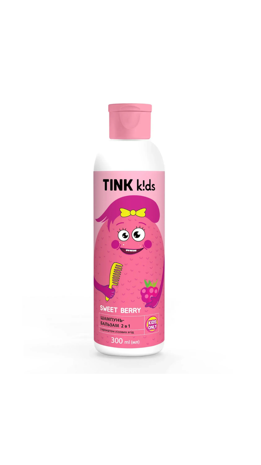 Шампунь-бальзам 2 в 1 Sweet Berry 300ml, Tink kids