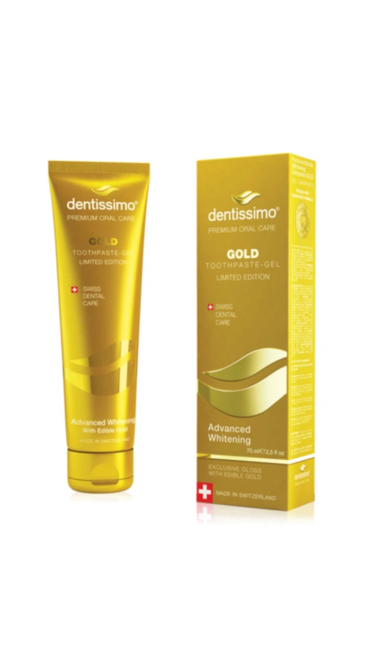Зубна паста Advanced Whitening Gold Передове відбілювання Золота (фтор 950) 75ml, Dentissimo