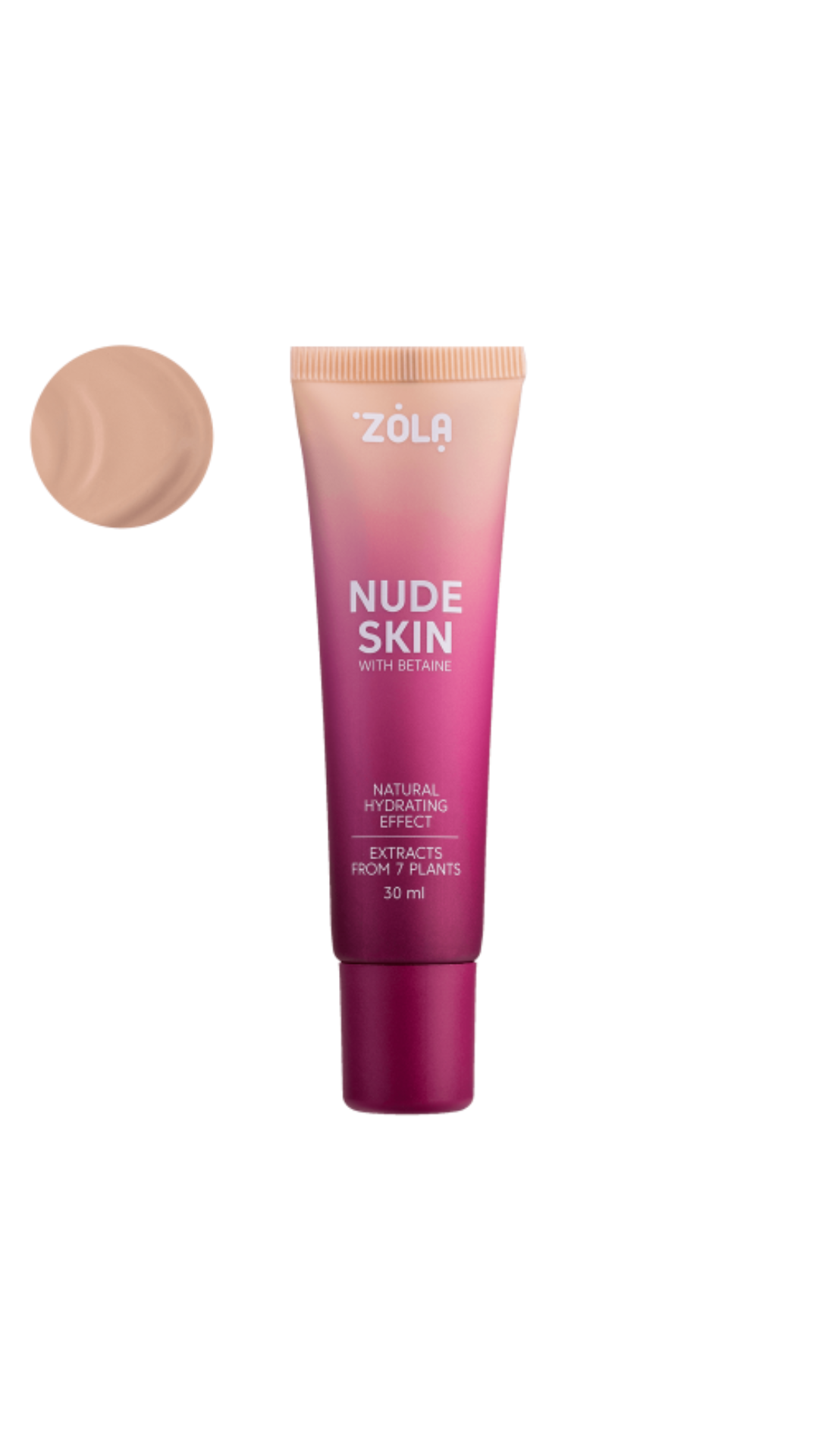 Основа тональна NUDE SKIN 02 MEDIUM, ZOLA