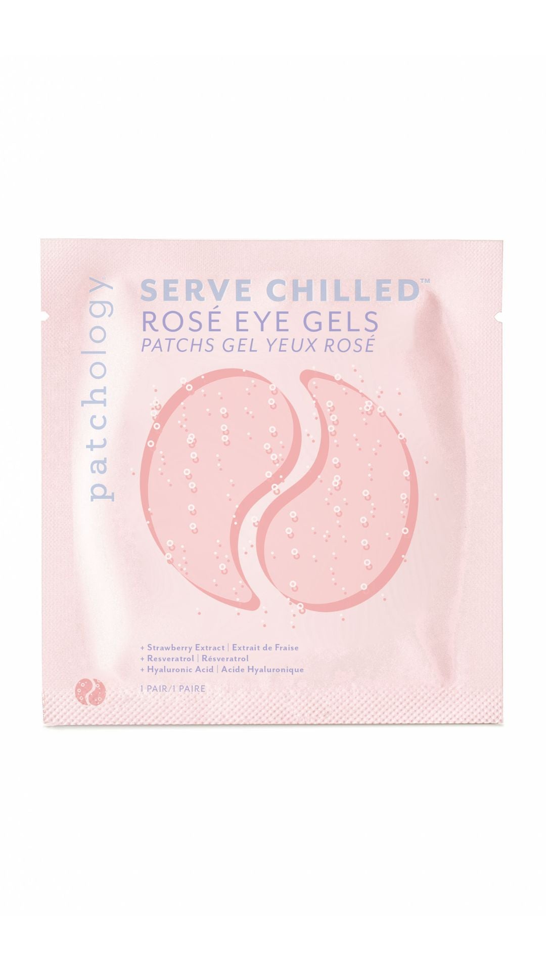 Освіжаючі патчі з екстрактом троянди Rosé Eye Gel, 1 пара, Patchology