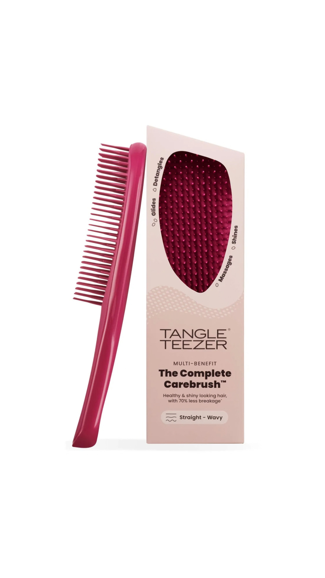 Щітка для волосся The Complete Carebrush Glossed Raspberry, Tangle Teezer
