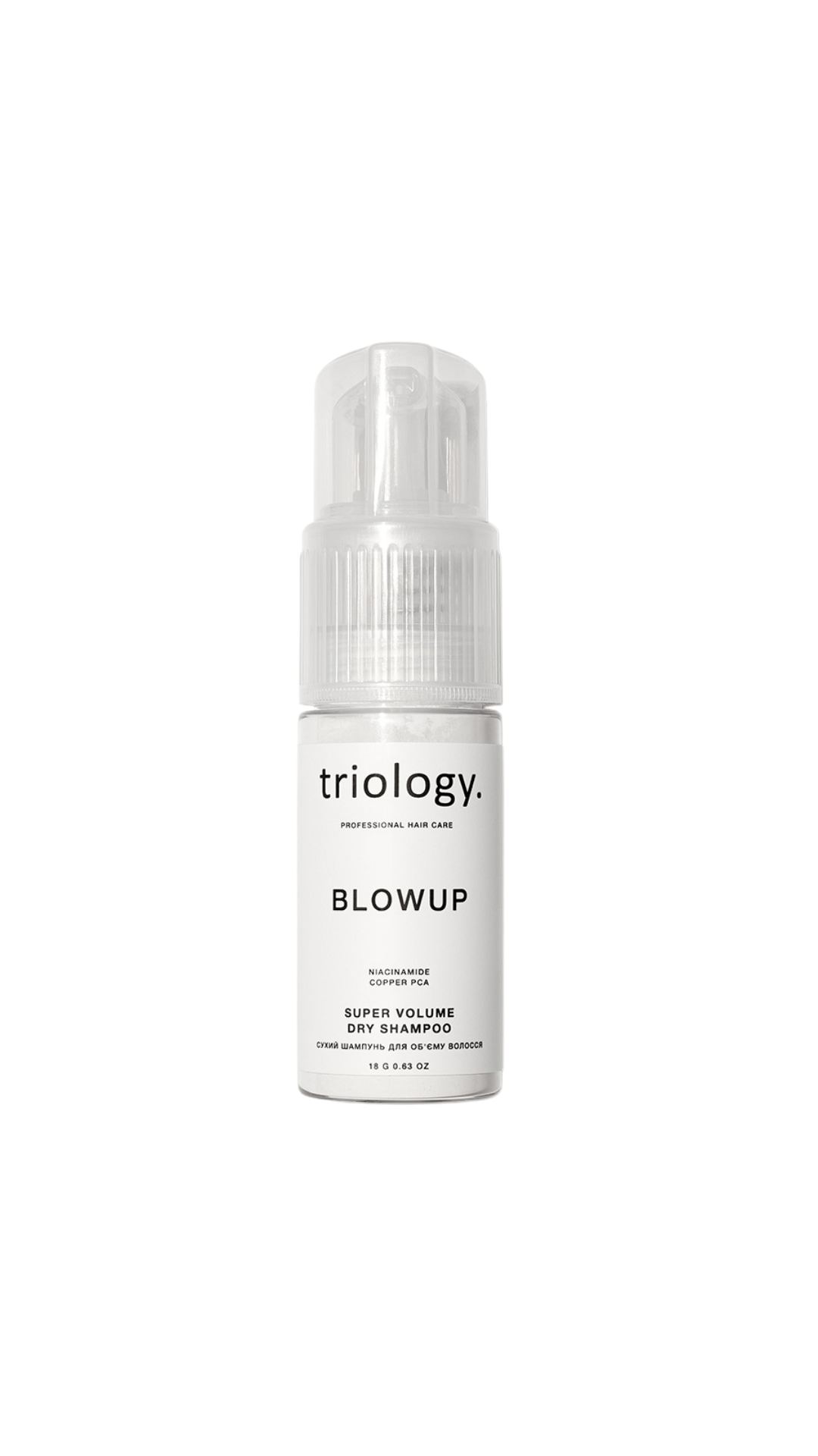 Сухий шампунь для об'єму волосся 18gr Blowup, Triology.