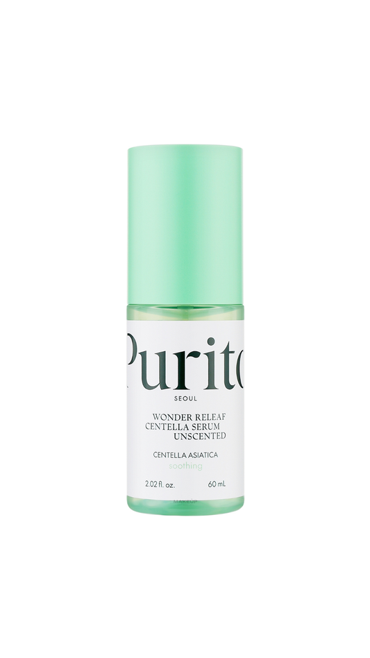 Сироватка з екстрактом центелли без олій Seoul Wonder Releaf Centella Serum Unscented 60 ml, Purito 