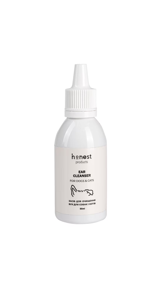 Засіб для очищення вух для собак та котів Ear Cleanser 55ml, Honest Products