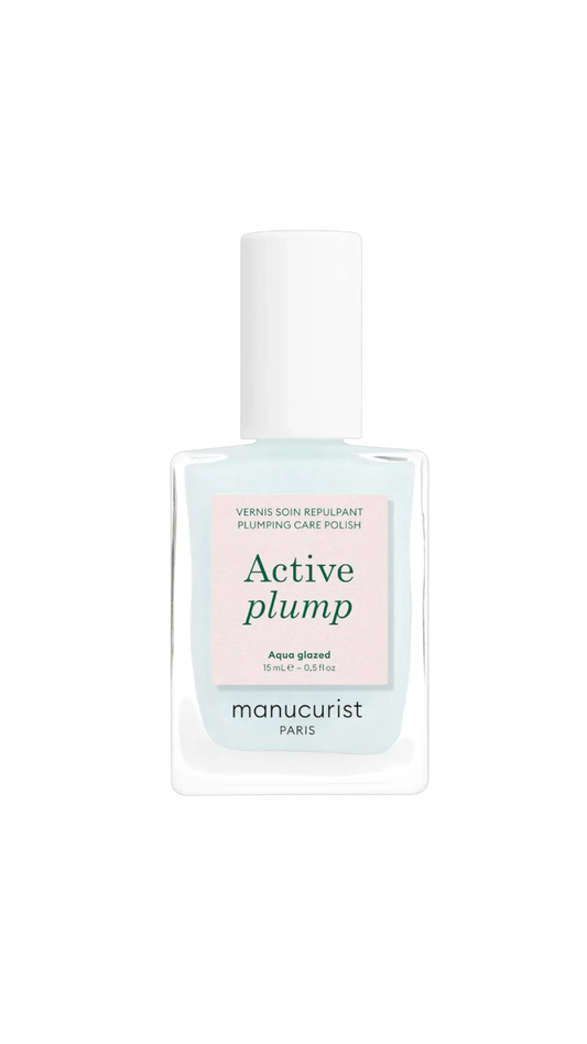 Лак для нігтів з колагеном та перламутровим молочним покриттям Active Plump Aqua Glazed 15ml, Manucurist