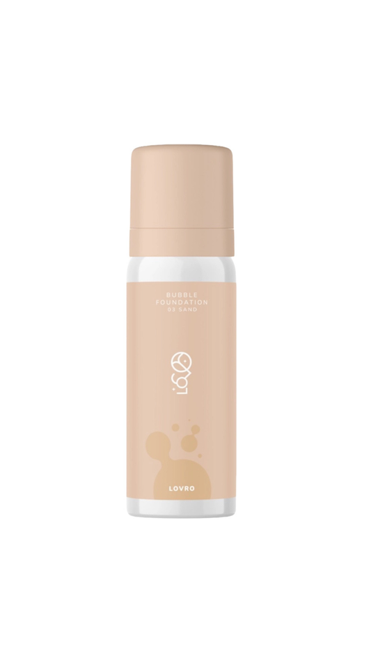 Тональна основа з повітряною формулою для сяйва шкіри Bubble Foundation - 03 Sand - 50ml, LOVRO