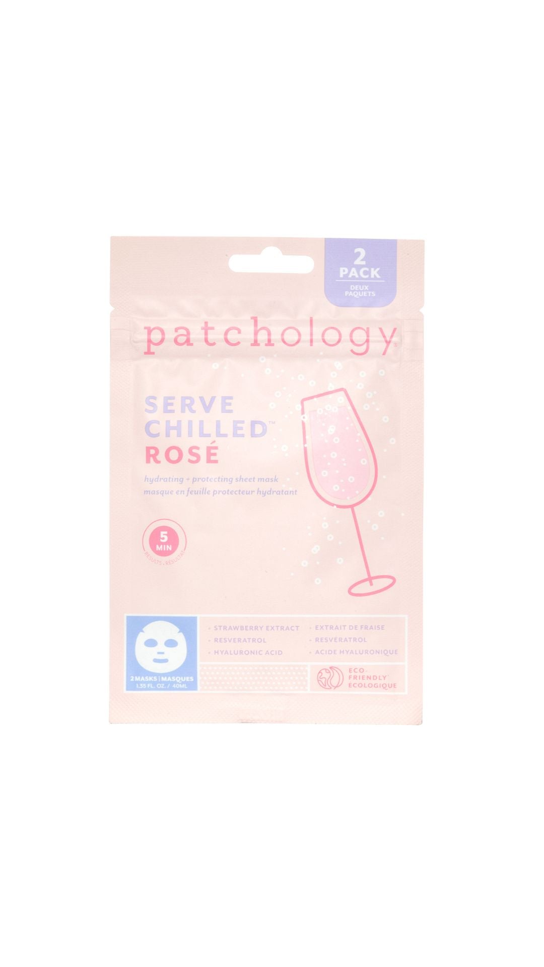 Освіжаюча маска для обличчя екстрактом троянди Rosé Sheet Masque 2 Pack Duo, Patchology