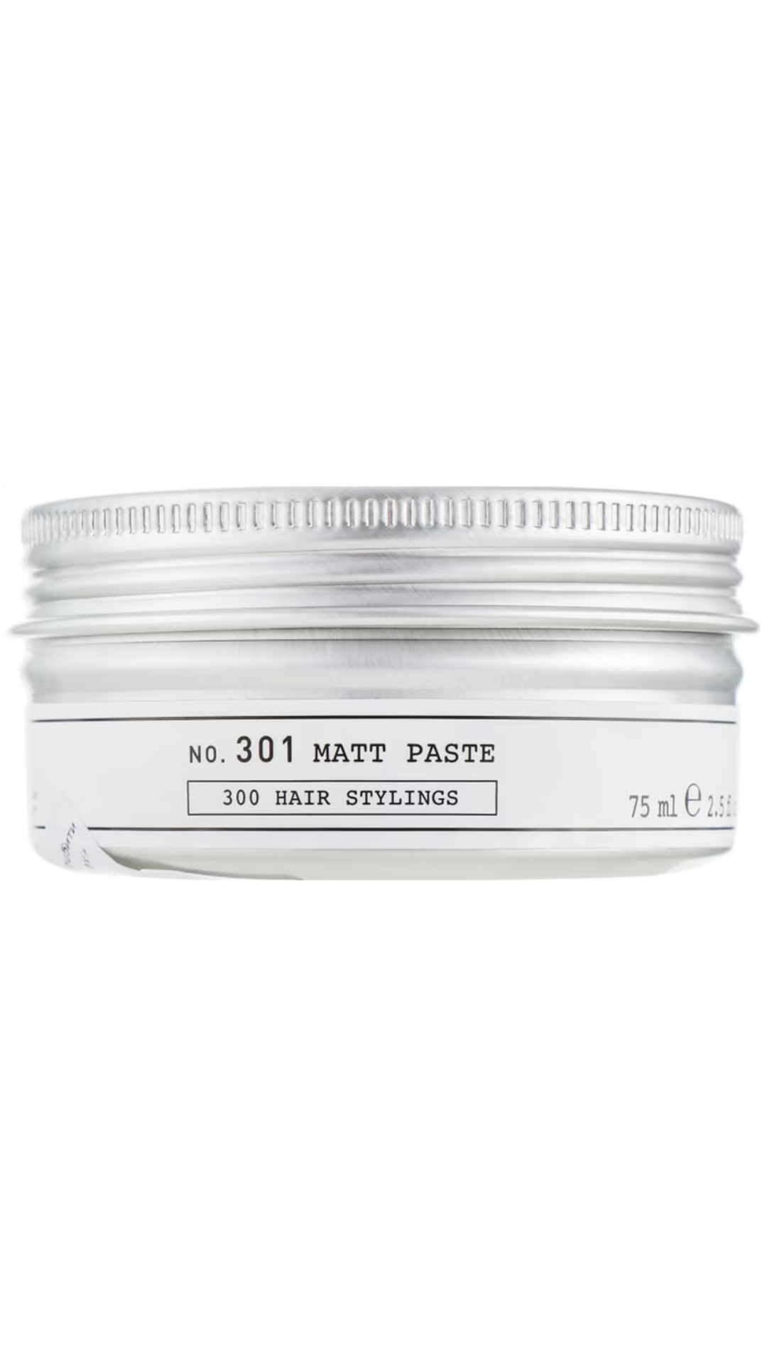 Чоловіча матова паста для укладання волосся 301 Matt Paste сильної фіксації 75ml, Depot