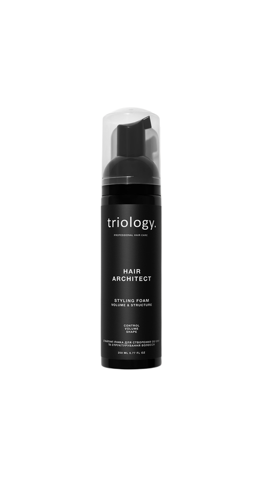 Стайлінг-пінка для створення обʼєму та структурування волосся 200 ml Hair Architect, Triology.