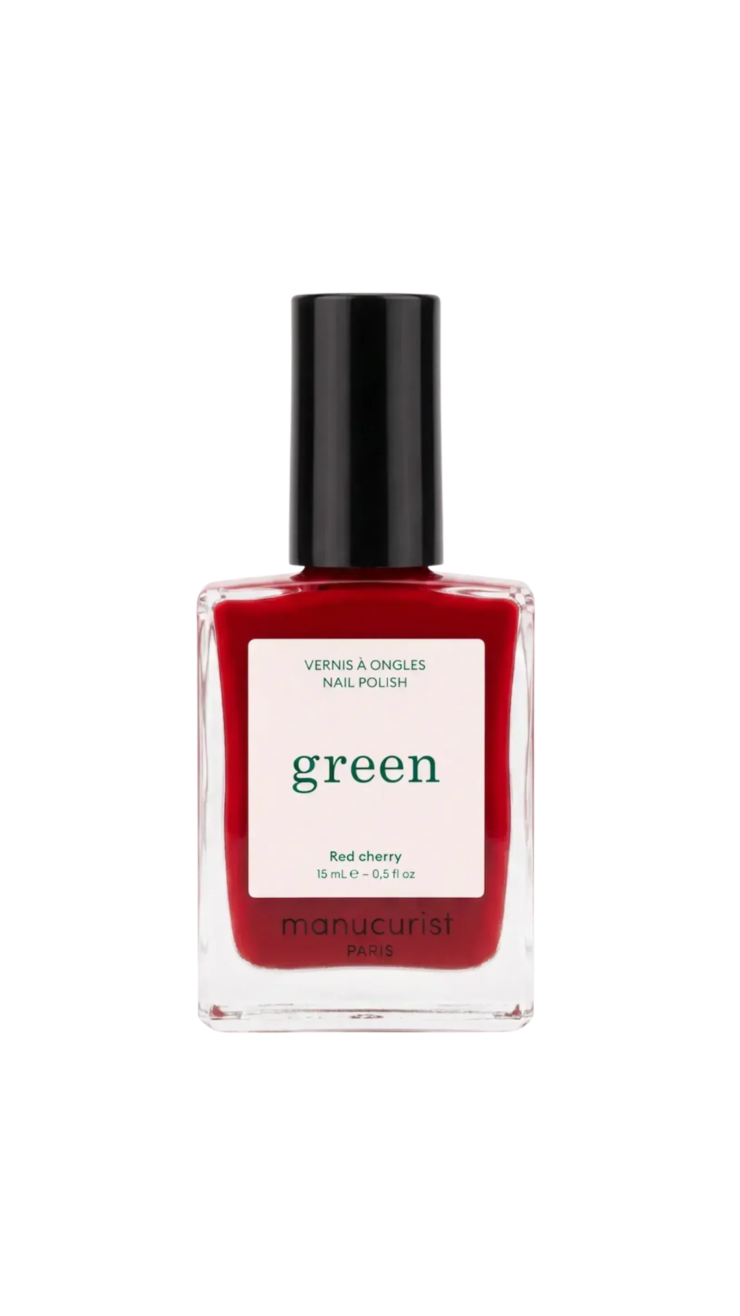 Лак для нігтів з вишнево-червоним відтінком Green Red Cherry 15ml, Manucurist