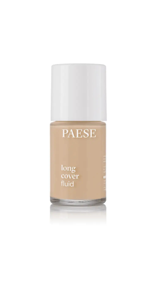 Тональний крем Флюїд вирівнюючий для сухої шкіри Long Cover Fluid 30ml (1,75) sand beige, Paese