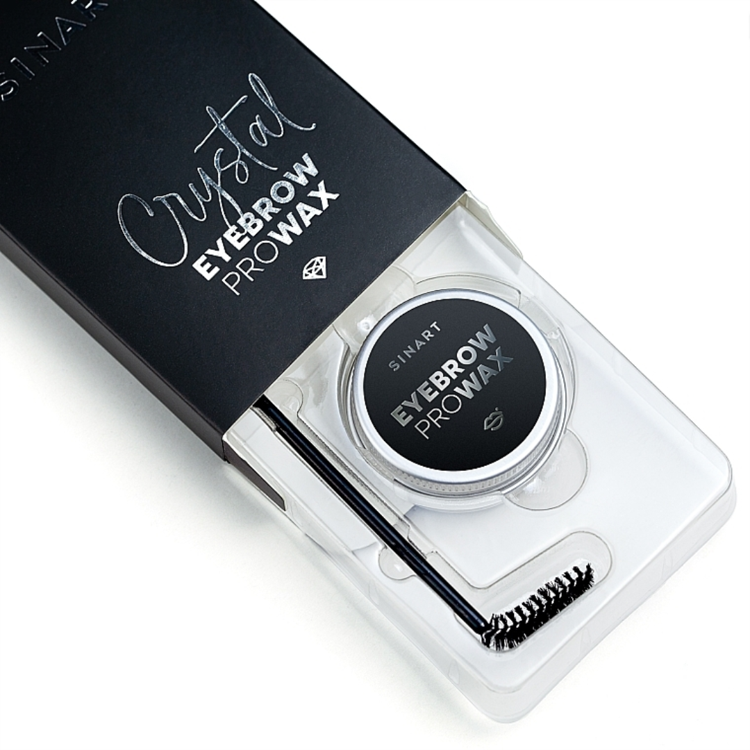 EYEBROW PRO WAX CRYSTAL віск для оформлення брів зі щіточкою, Sinart