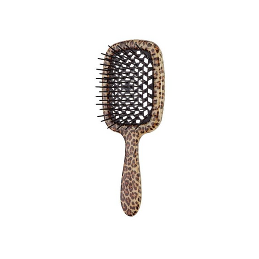 Гребінець для волосся леопардовий з чорним  Superbrush Limited Edition Leopard and Black, Janeke