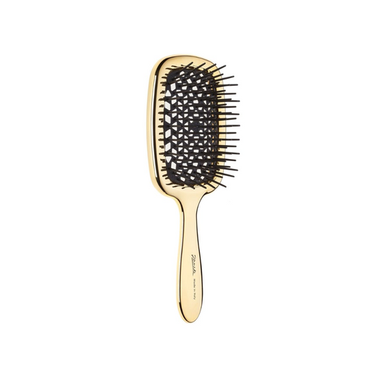 Гребінець для волосся золото з чорним Superbrush Gold & Black, Janeke
