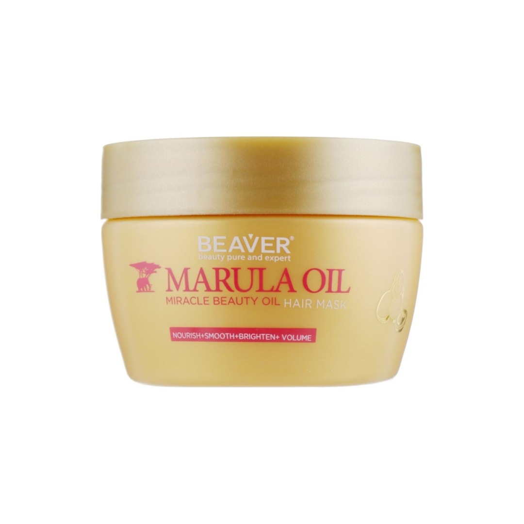 Маска для глибокого живлення пошкодженого волосся з олією марули Nourish Marula Oil Hair Mask, Beaver