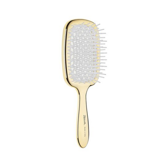 Гребінець для волосся золото з білим Superbrush Gold, Janeke