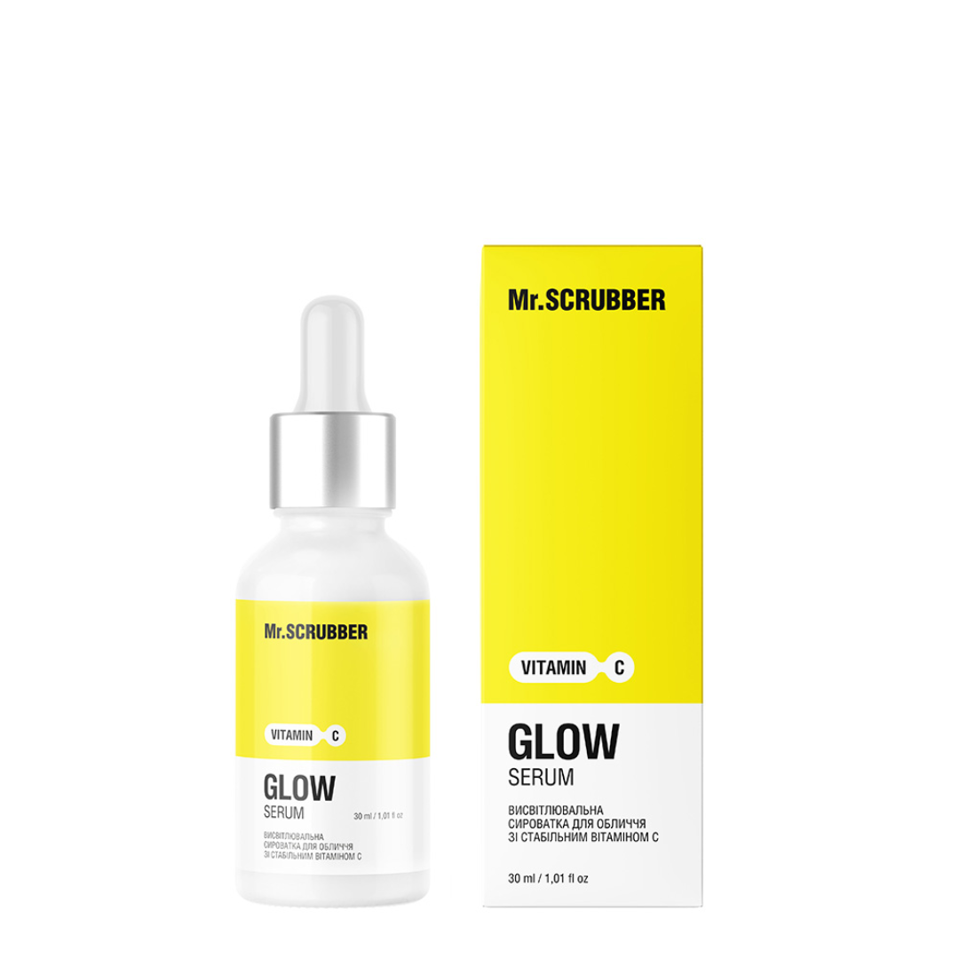 Висвітлювальна сироватка для обличчя Glow Vitamin C зі стабільним вітаміном С, Mr.SCRUBBER