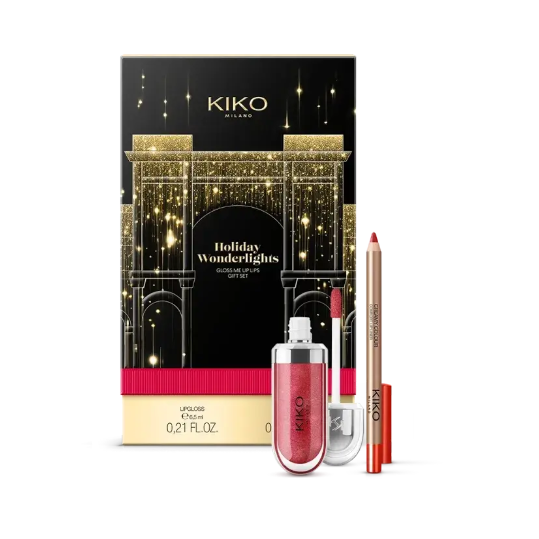 Новорічний набір Нoliday wonderlights gloss me up lips gift set 16, Kiko