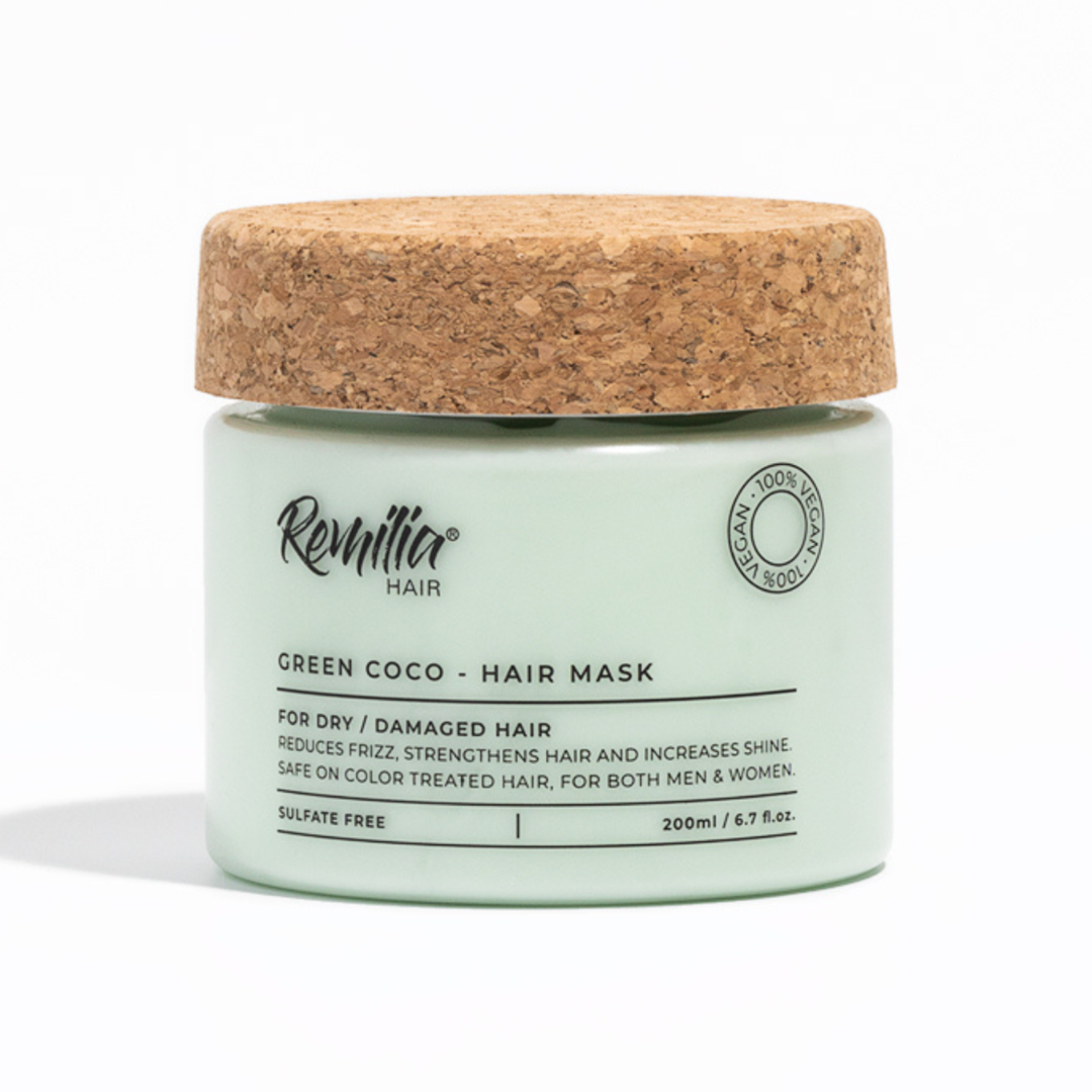 Відновлююча маска для волосся "GREEN COCO" Green coco hair mask, REMILIA