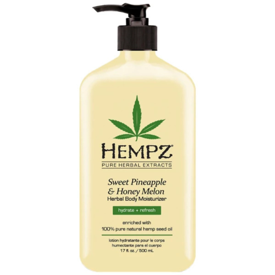 Зволожуюче рослинне Молочко для тіла Ананас і медова диня Sweet Pineapple & Honey Melon Herbal Body Moisturizer, Hempz