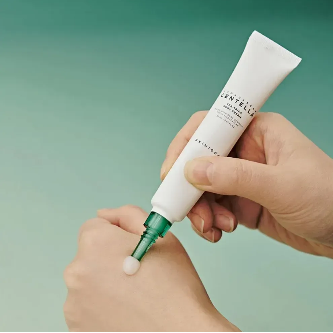 Локальний крем з чайним деревом проти висипань Madagascar Centella Tea-Trica Spot Cream, Skin1004