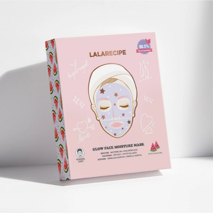 Гідрогелева маска для зволоження шкіри Glow Face Moisture Mask, LALARECIPE