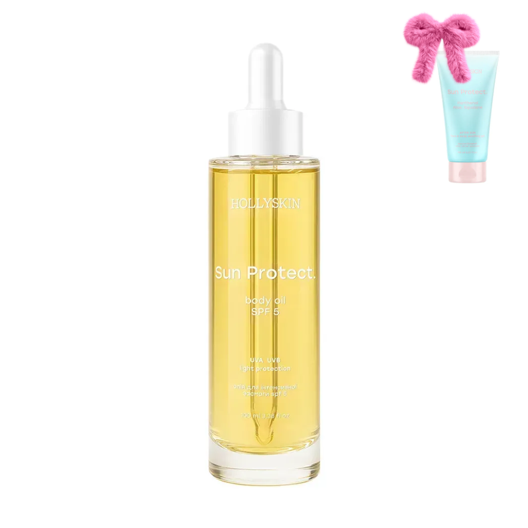 Олія для інтенсивної засмаги Sun Protect Body Oil SPF 5, HOLLYSKIN