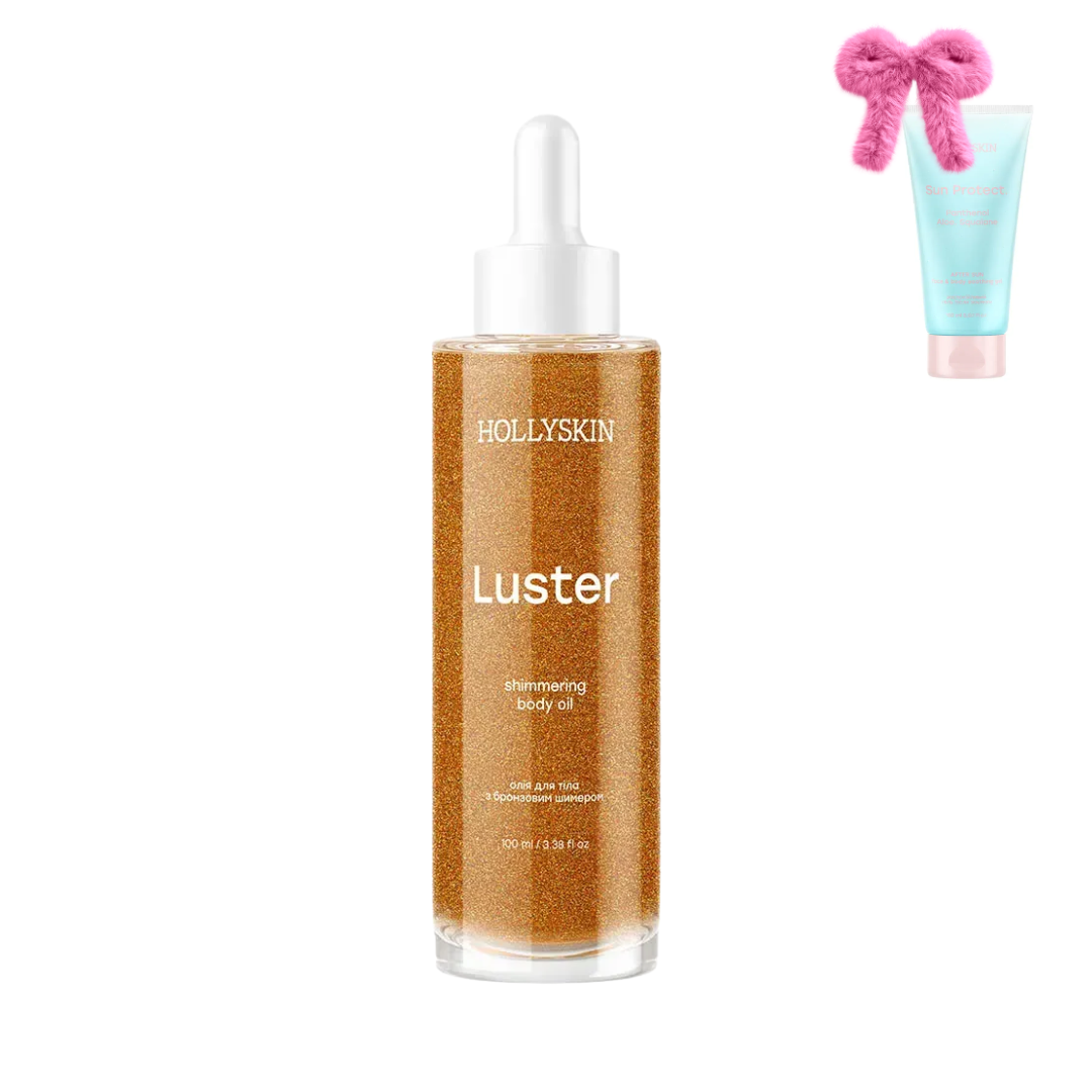 Олія для тіла з бронзовим шимером Luster Shimmering Body Oil, HOLLYSKIN
