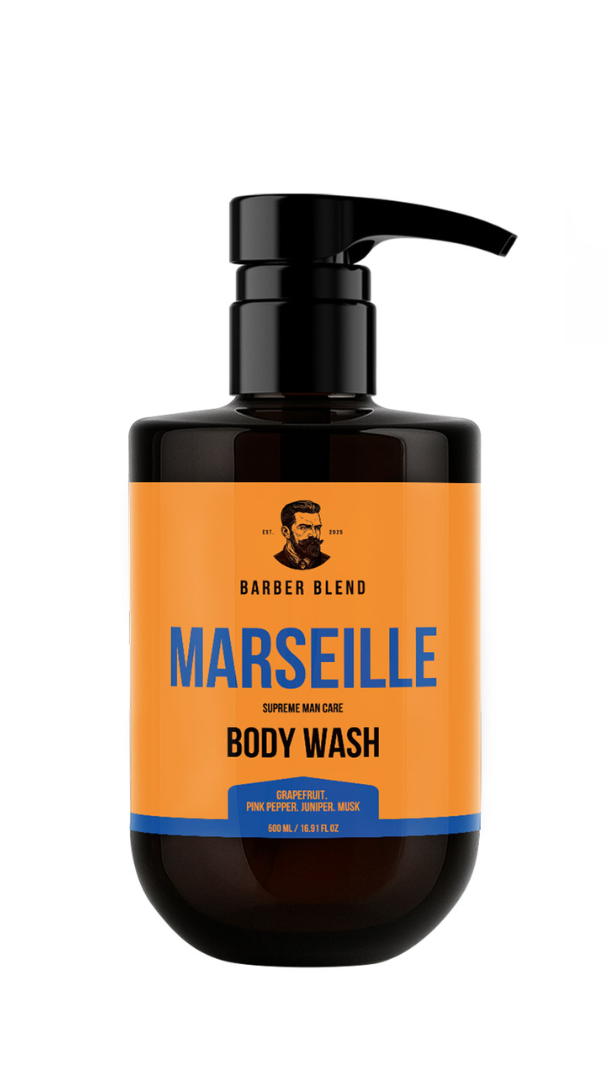 Парфумований гель для душу Marseille для чоловіків, BARBER BLEND