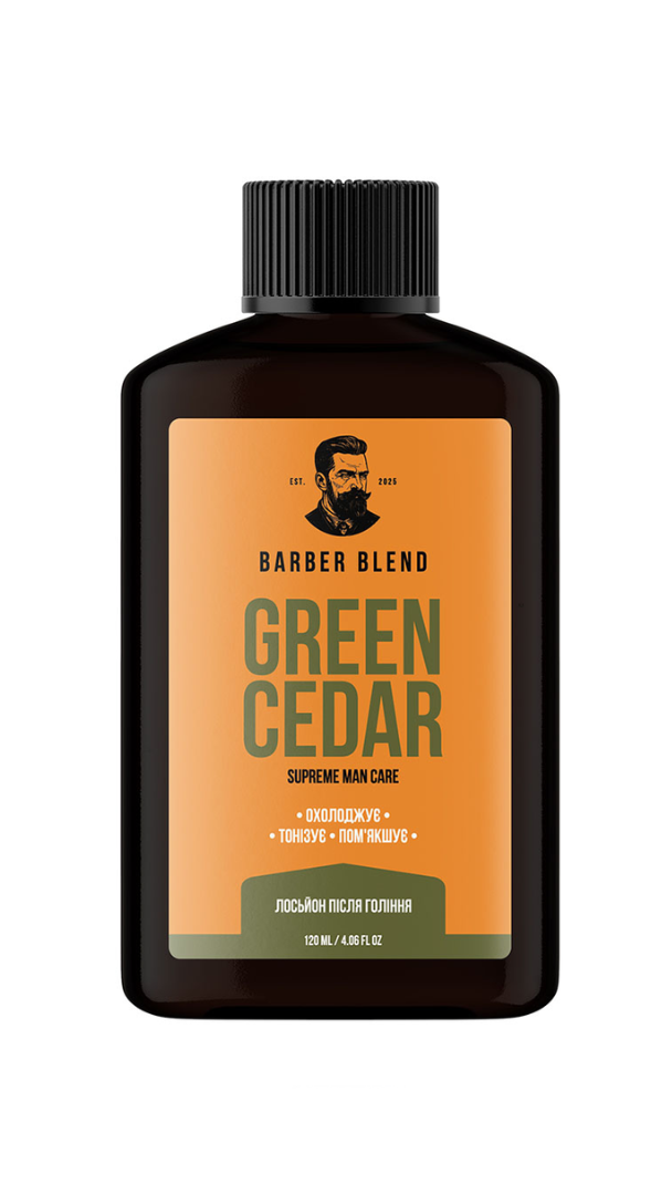 Освіжальний лосьйон після гоління Green Cedar, BARBER BLEND