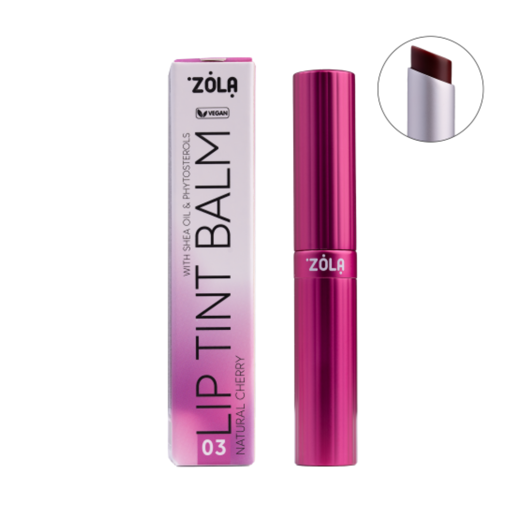 Відтінковий бальзам для губ Lip Tint Balm 03 Cherry Natural, ZOLA