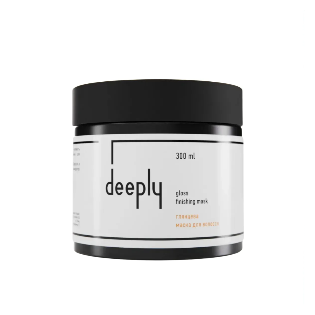 Глянцева маска для волосся gloss finishing mask, deeply