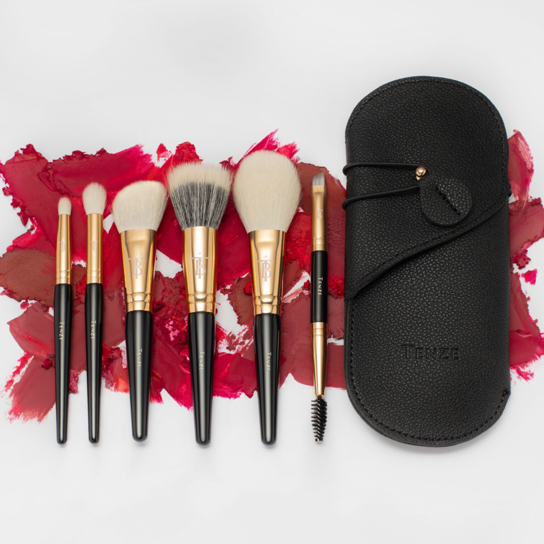 Набір Travel Set на 6 пензлів з чохлом, Tenze
