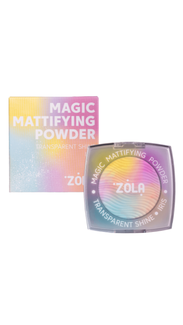 Zola Magic Mattifying Powder packaging on a white background