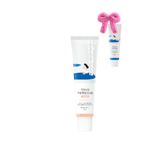 Тонуючий сонцезахисний крем з березовим соком Birch Moisture Tone-Up Sunscreen,  Round Lab