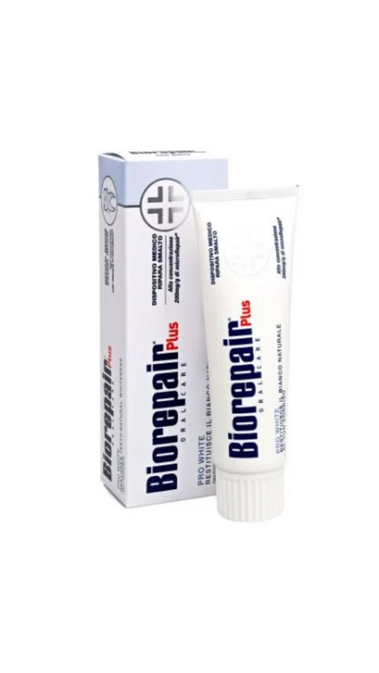 Biorepair Plus tube and packaging on a white background