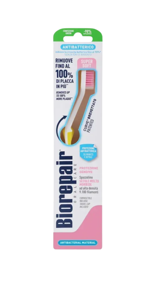 Biorepair toothbrush packaging on a white background