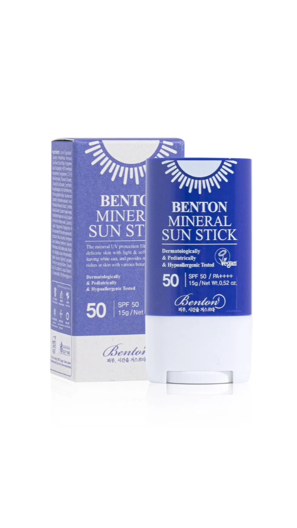 Benton Mineral Sun Stick packaging on a white background